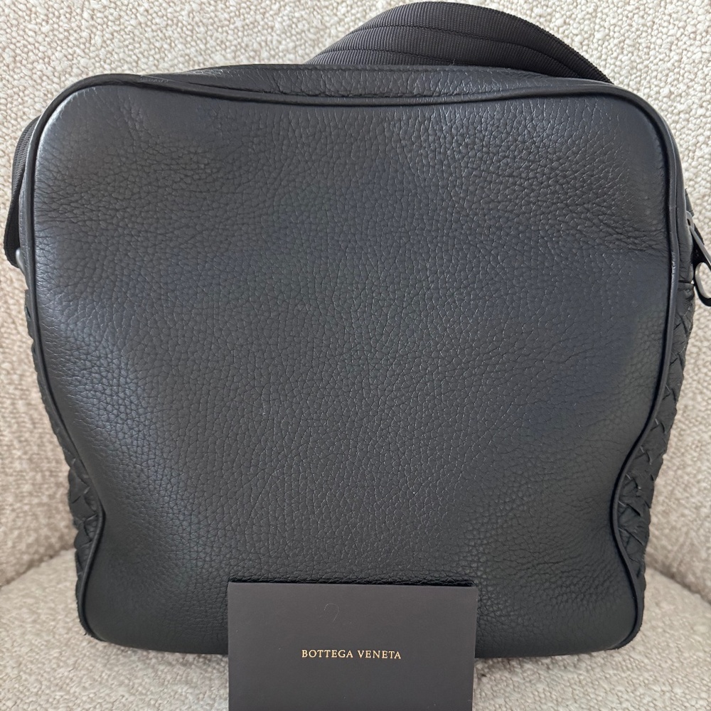 LIKE NEW BOTTEGA VENETA LAMBSKIN INTRECCIATO SHOULDER/CROSSBODY BAG